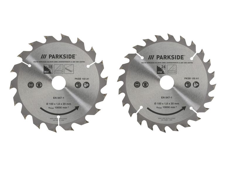 Gehe zu Vollbildansicht: PARKSIDE® Handkreissägeblatt »PKSB 150 A1«, 150 mm - Bild 1