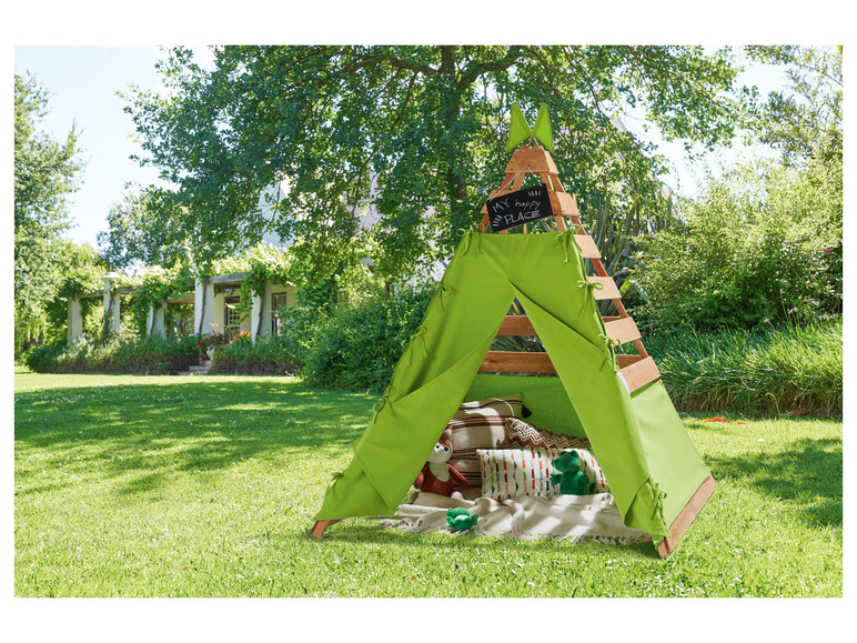 Spielzelt einfacher Playtive und schneller Tipi, Aufbau