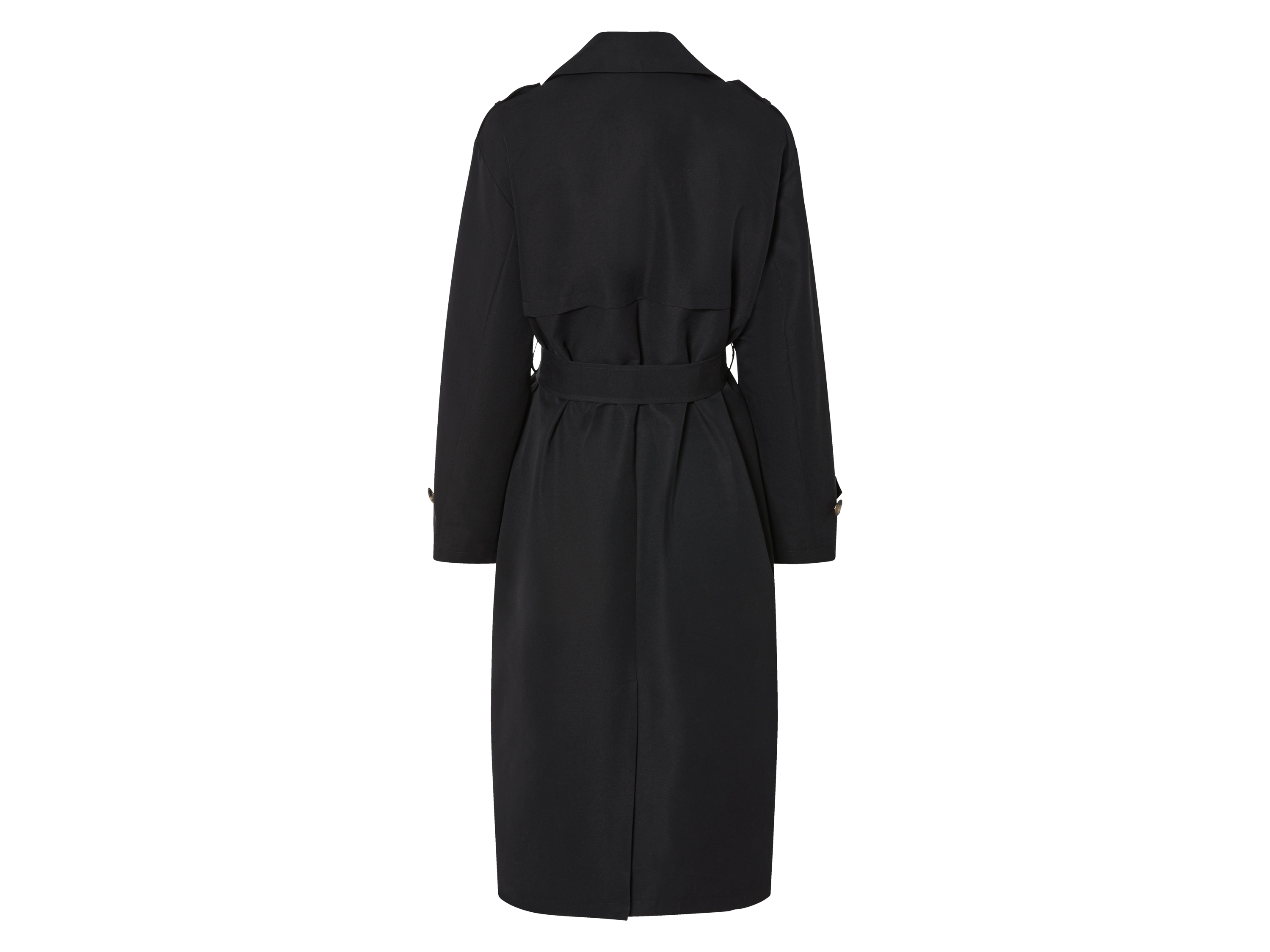 Thumbnail - esmara® Damen Trenchcoat mit Zierriegel an den Ärmeln (Schwarz, XS(32/34))