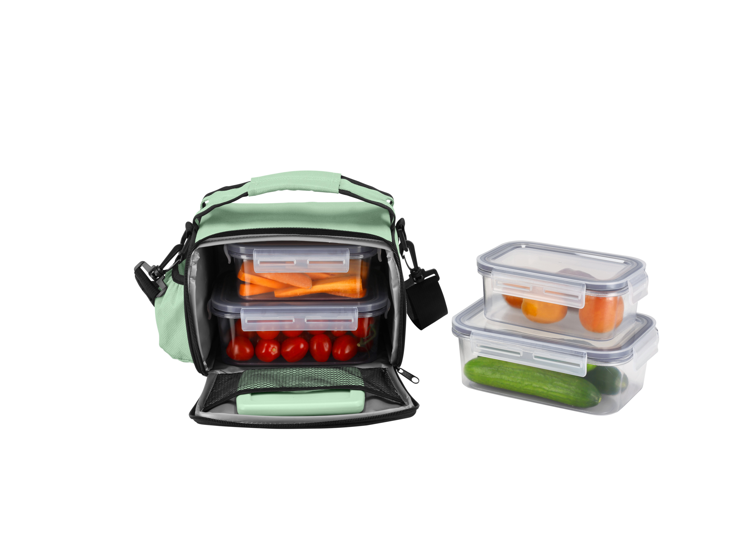 Thumbnail - SILVERCREST® Kühltasche mit Frischhaltedosen 4er (Mint)