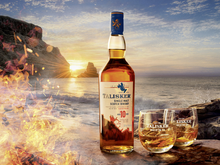 Gehe zu Vollbildansicht: Talisker Single Malt Scotch Whisky 10 Jahre mit Geschenkbox 45,8% Vol - Bild 4