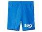 Blaue Kinder-Badeshorts mit weißem Schriftzug