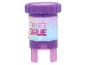 Lila und pinker „FOREVER GIRLIE“-Stempel mit Sternenhintergrund.