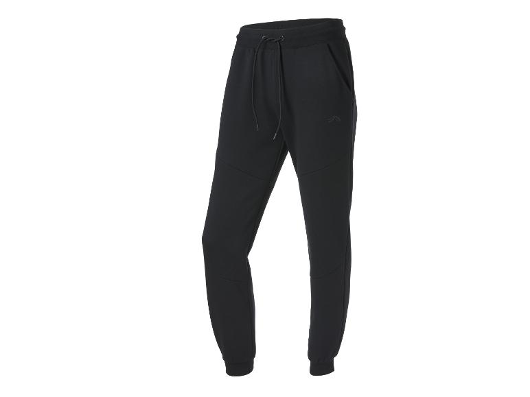 Schwarze Herren-Jogginghose mit elastischem Bund und Kordelzug