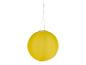 Gelbe runde Solar-Hängeleuchte.