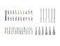 PARKSIDE® Bit-Set: verschiedene Bits, Verlängerungen und Steckschlüssel.