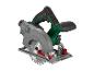 Parkside Kreissäge zum Holzschneiden, mit grauem und grünem Gehäuse