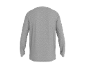 Graues Langarmshirt, Rückansicht
