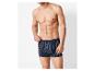 Livergy Herren Boxershorts, dunkelblau mit weißen Streifen.