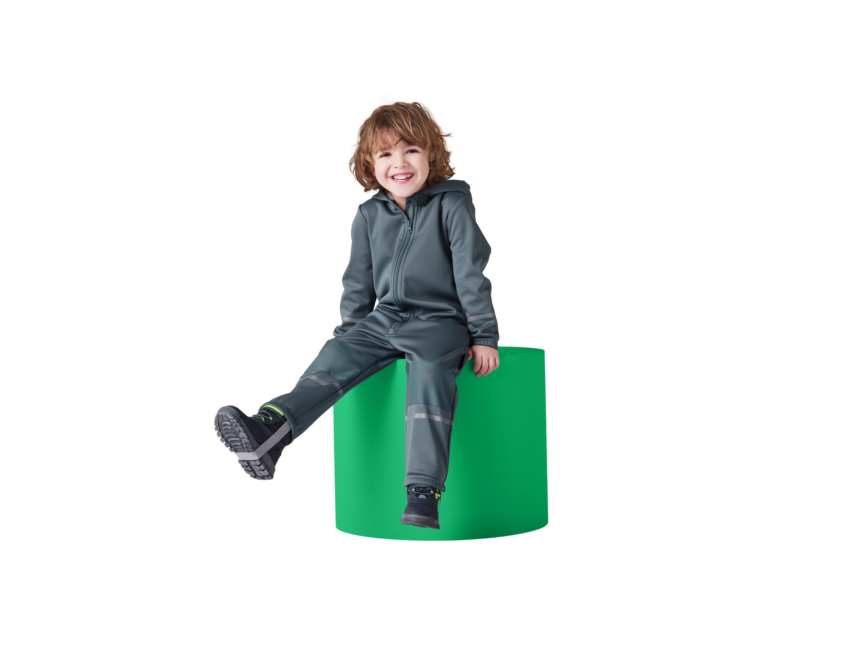LUPILU® Baby Kleinkinder Matsch- und Buddel-Overall Softshell, gefüttert (Petrol, 86/92) – Bild 2 von 4