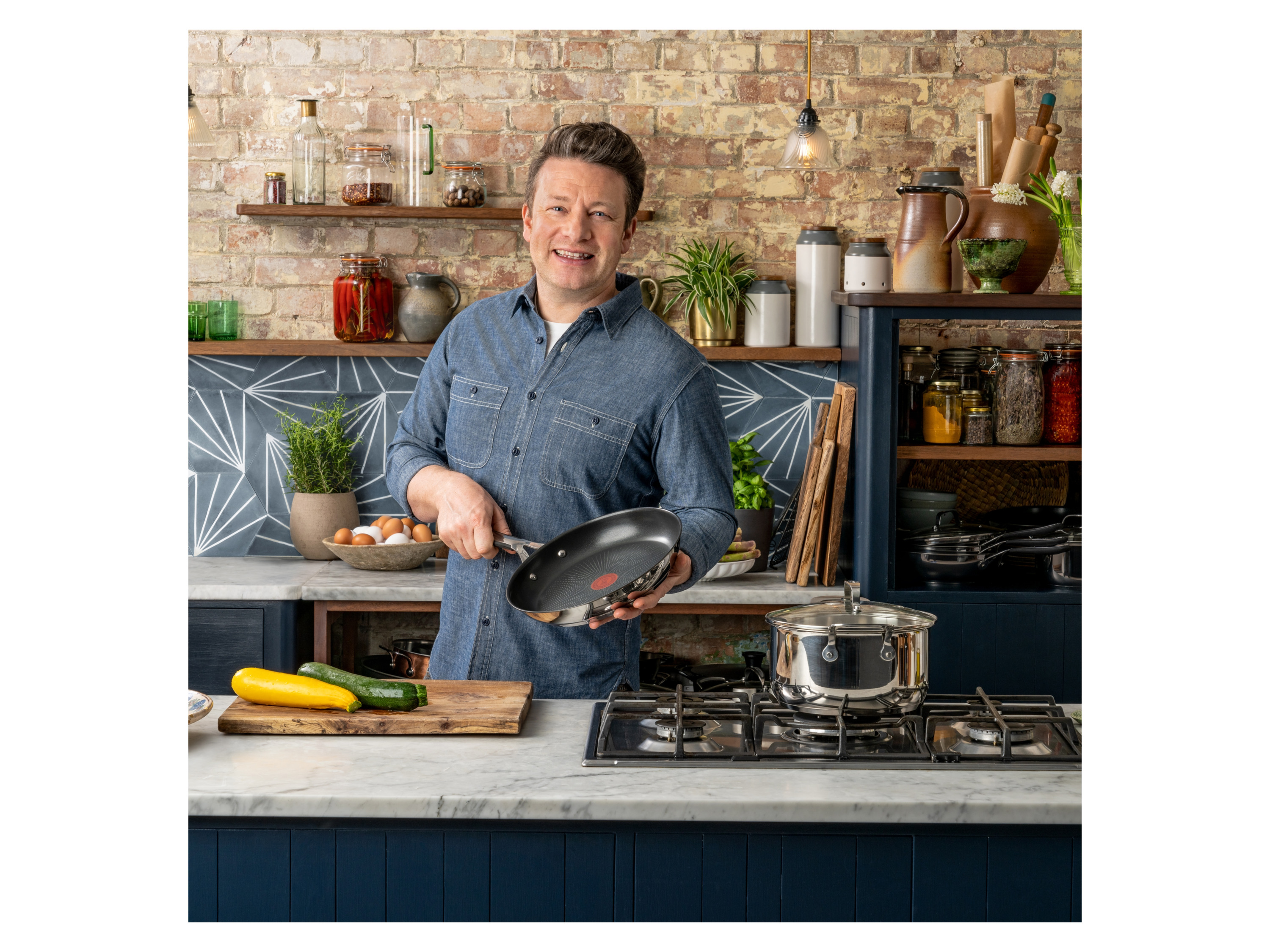 JAMIE OLIVER BY TEFAL Edelstahl-Bratpfanne Kitchen Essentials »E3140632«, Ø 28 cm – Bild 4 von 4