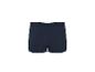 Dunkelblaue gerippte Boxershorts, Rückansicht.