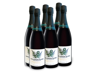 6 x 0,75-l-Flasche Weinpaket Sauvignon Blanc Marlborough brut, Schaumwein mit zugesetzter Kohlensäure