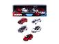 Set aus 5 Golf GTI Modellautos in Box, mit geöffneten Motorhauben und Türen.
