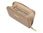 Mexx beige Reißverschluss-Geldbörse mit goldfarbenen Details.