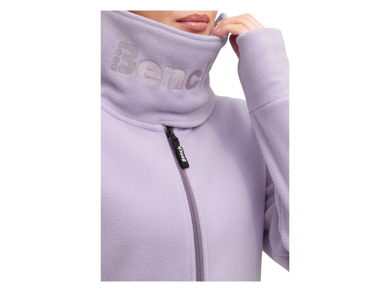 Lila Fleecejacke mit Reißverschluss von Bench.