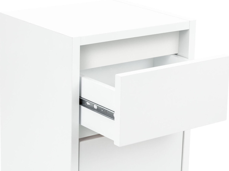 Gehe zu Vollbildansicht: LIVARNO home Bad-Seitenschrank, »Oslo«, mit einer Tür und einer Schublade, weiß - Bild 8