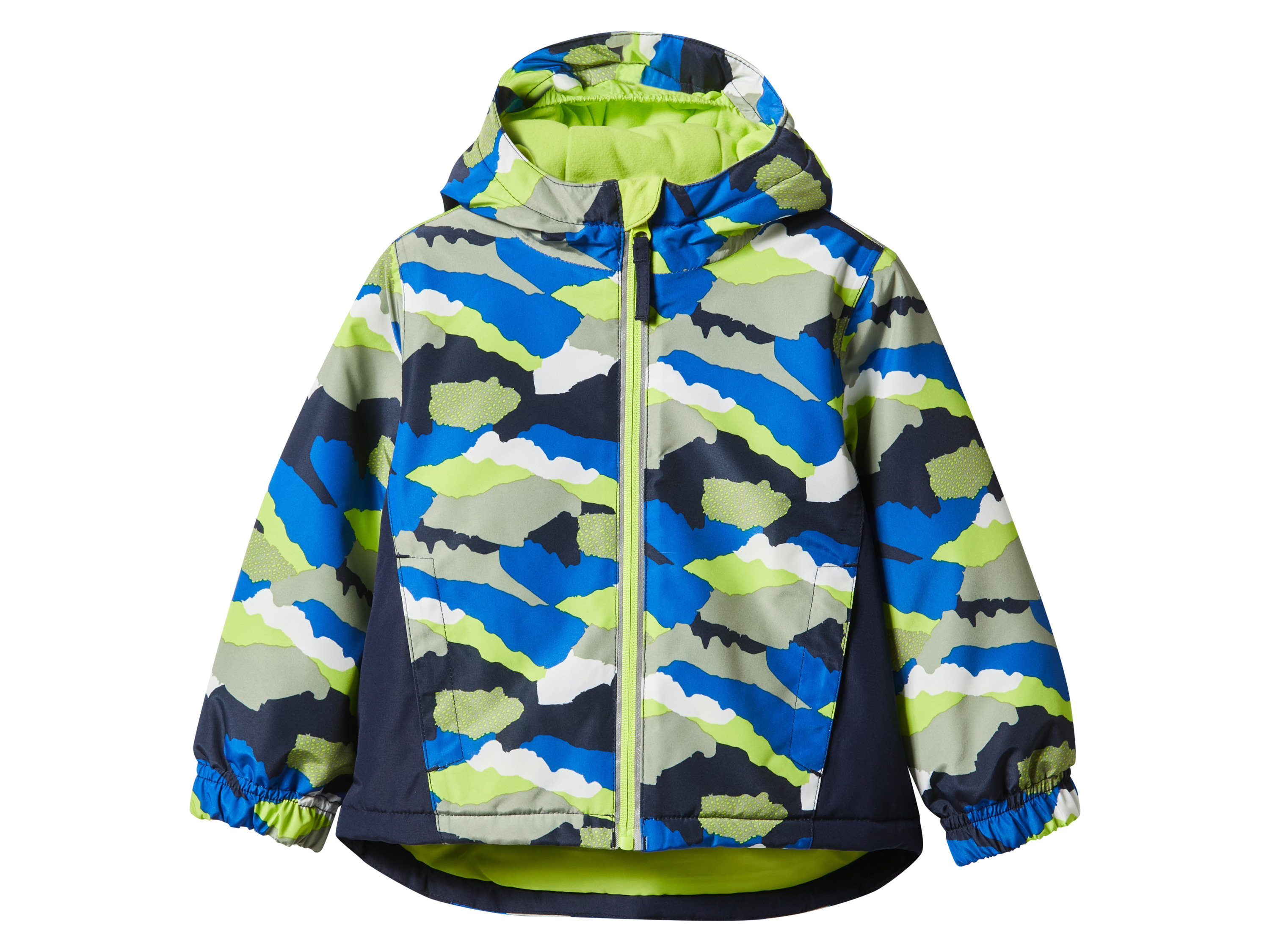 LUPILU® Kinder-Schneejacke (blau/navy/lime, 86/92)""
