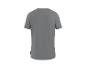 Einfarbiges graues Herren-T-Shirt, Rückansicht.