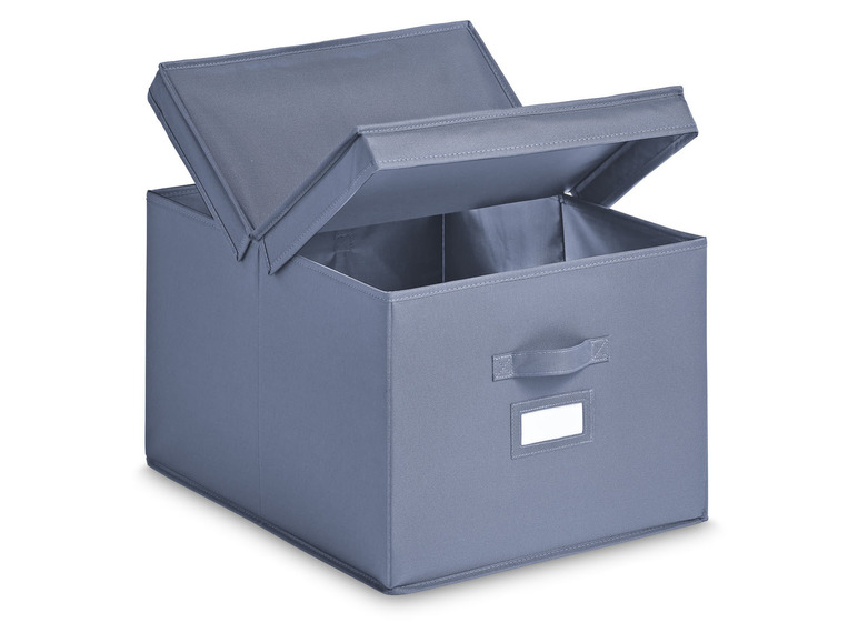 Gehe zu Vollbildansicht: LIVARNO home Aufbewahrungsboxen, mit Deckel / Schubladenaufbewahrung, 2 Stück - Bild 8