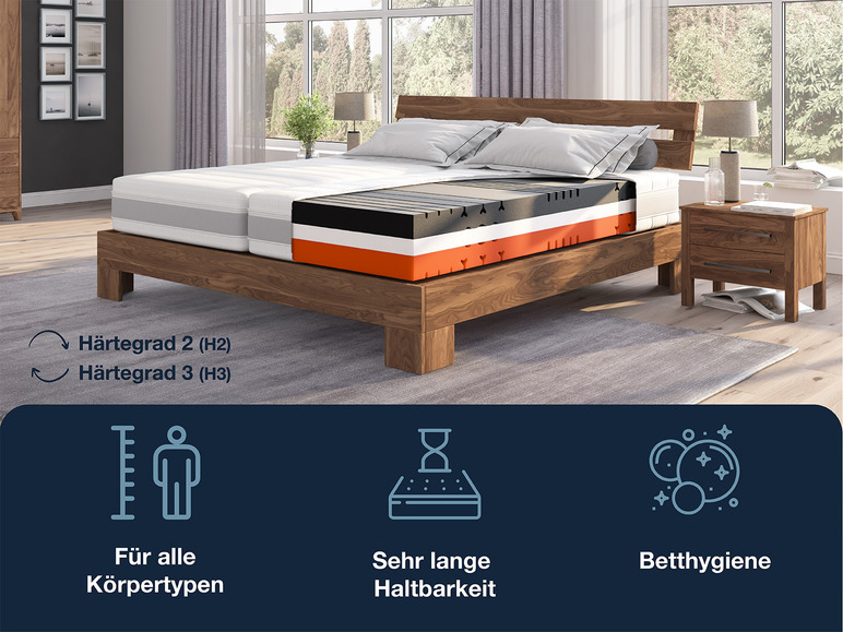 Gehe zu Vollbildansicht: Hn8 Schlafsysteme 7-Zonen Kaltschaum-Matratze Sleep Balance Pro - Bild 20