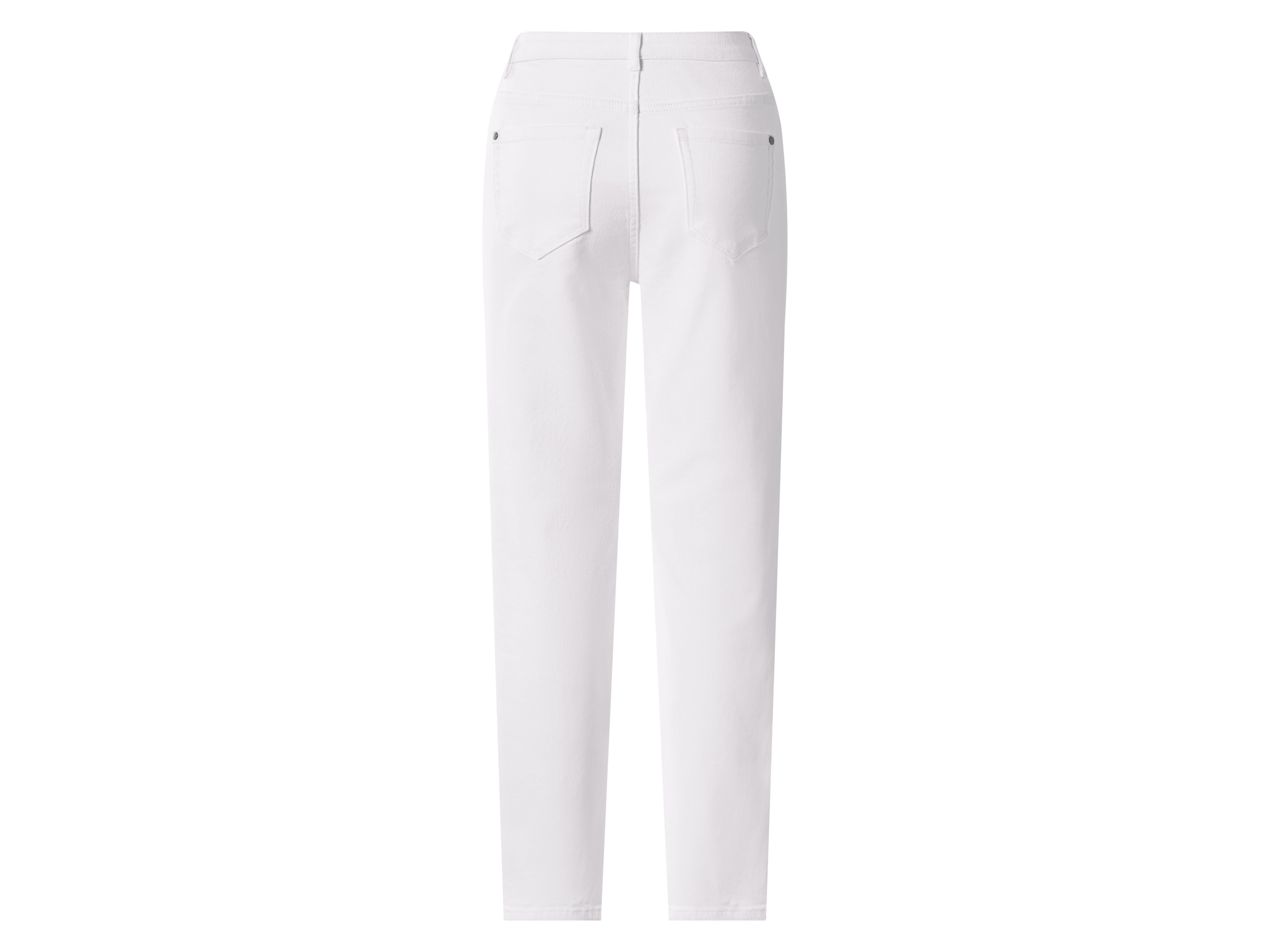 ESMARA® Damen Jeans Straight Fit Ankle length (Weiß, 38) – Bild 2 von 3
