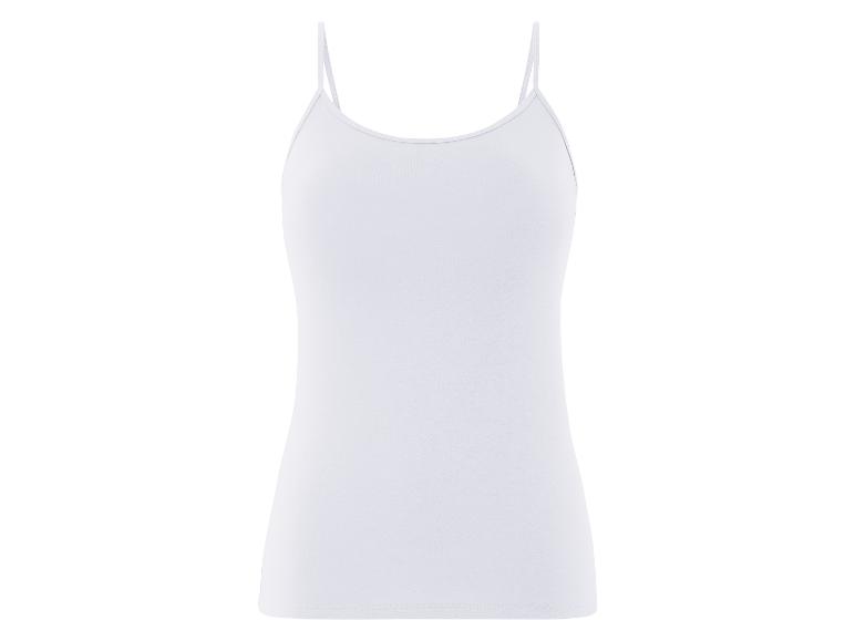 Weißes Spaghettiträgertop, schlichtes Design