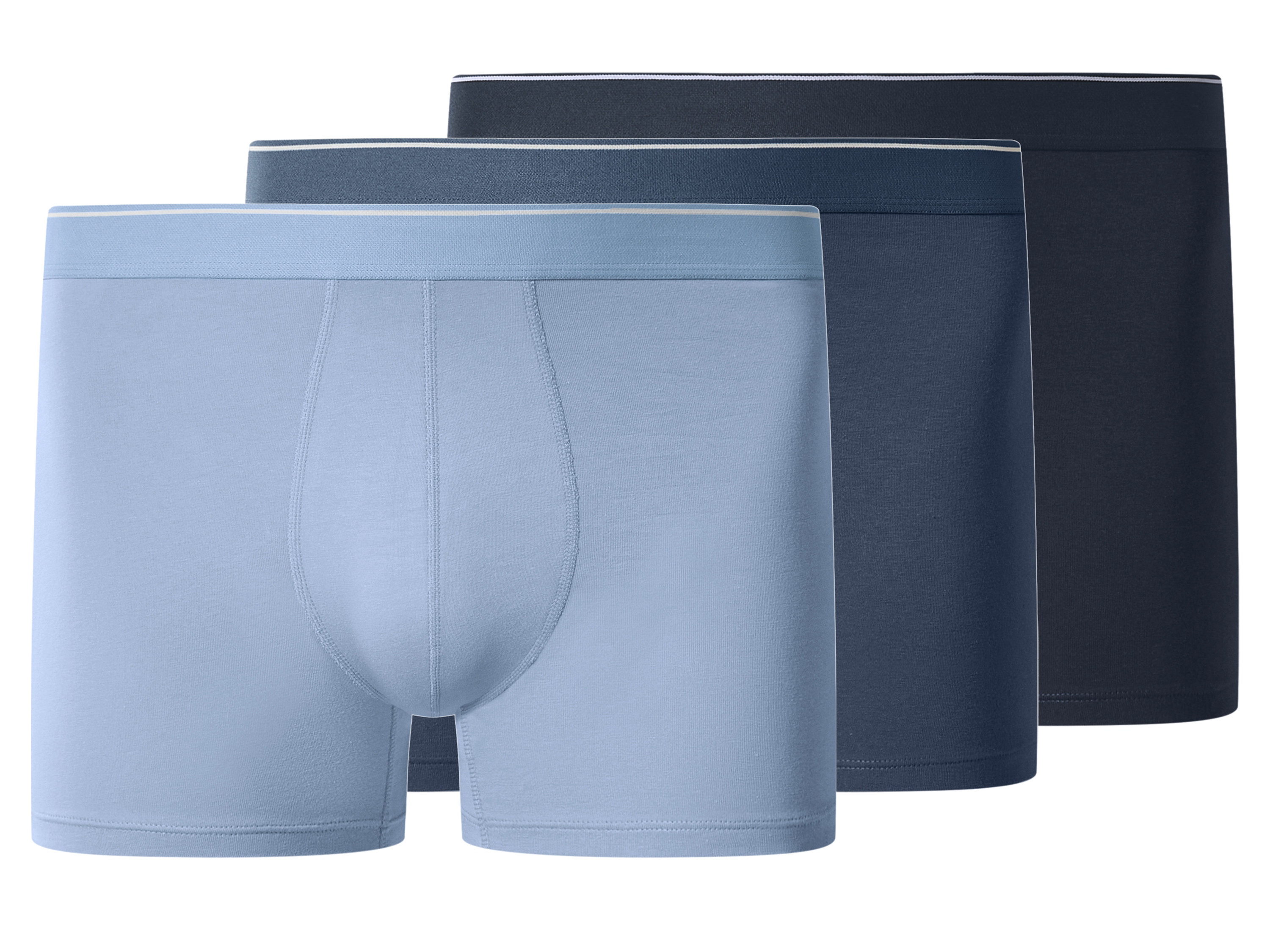 ESMARA MEN Herren Boxer, 3 Stück (navy/dunkelblau/hellblau, 8/XXL)