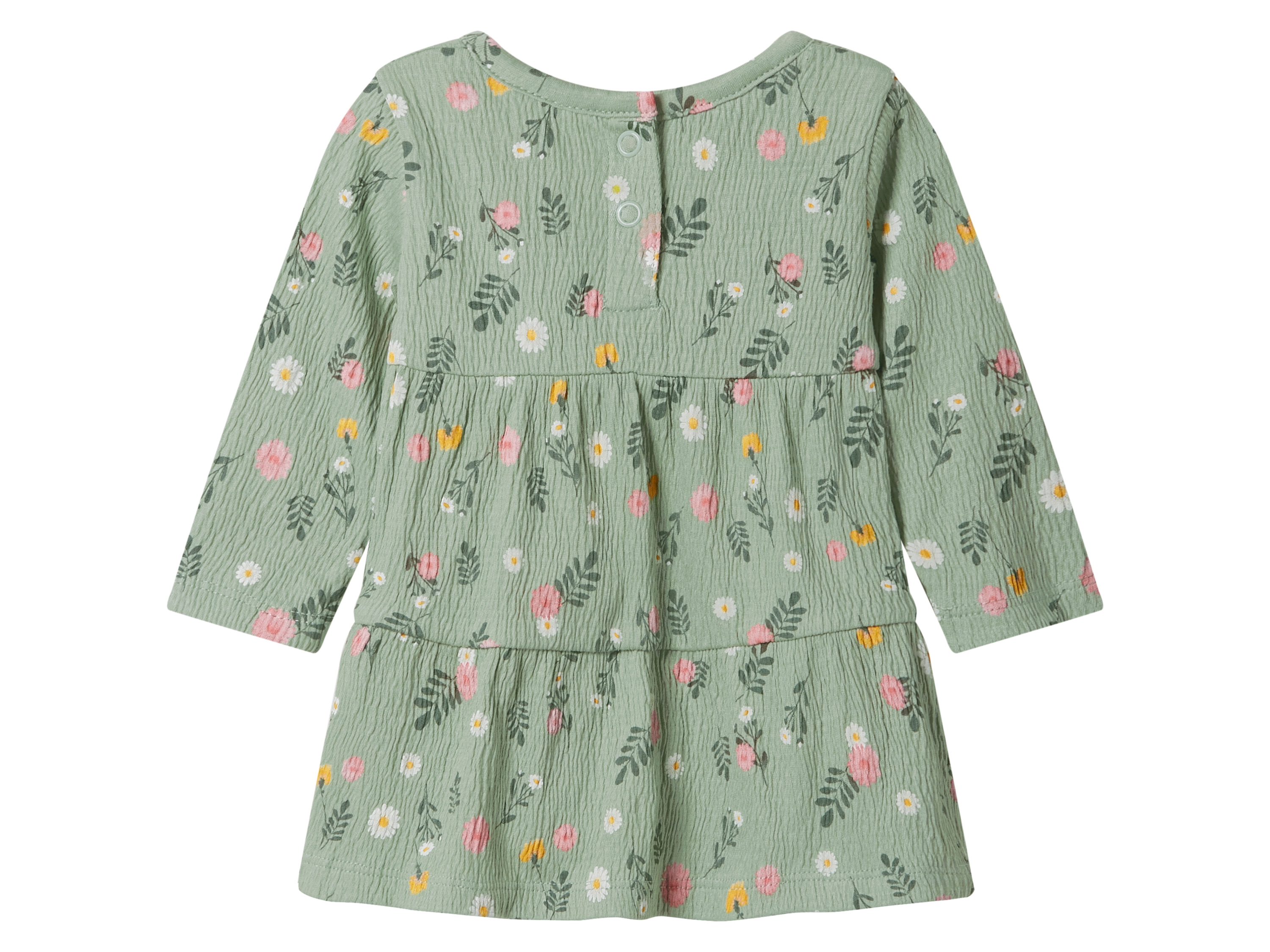 Thumbnail - lupilu® Baby Mädchen Kleid langarm (Grün, 74/80)