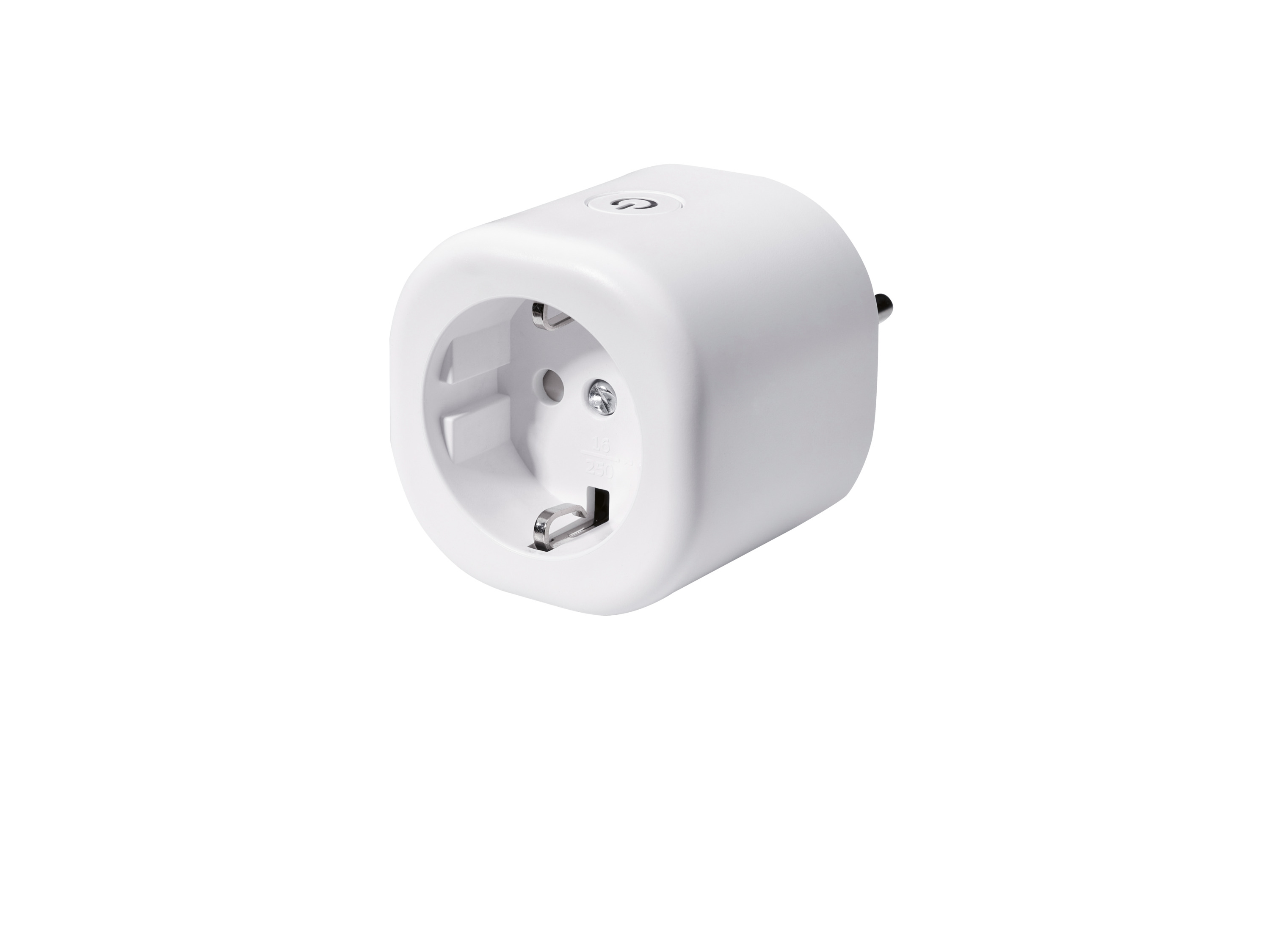 SILVERCREST® Smart Home-Zwischenstecker, kompatibel mit der Lidl Home App““ | } Produkttyp: Zwischenstecker Standard: – kompatibel mit: iOS 11.0, Android™ 6.0 Steckart: – Kindersicherung: – Leistung: 3840 W (16 A) Farbe: weiß Maße: ca. L 5,8 x B 5,8 x H 8,8 cm Gewicht: ca. 115 g I Die Integration in Systeme anderer Hersteller kann je nach Systemkonfiguration eingeschränkt oder ausgeschlossen sein. Erfordert einen kompatiblen Matter-fähigen Hub. I I Nur in trockenen Räumen verwenden.““