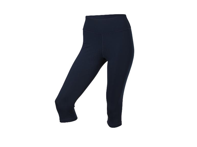 Dunkelblaue Damen Fitness Capri Leggings