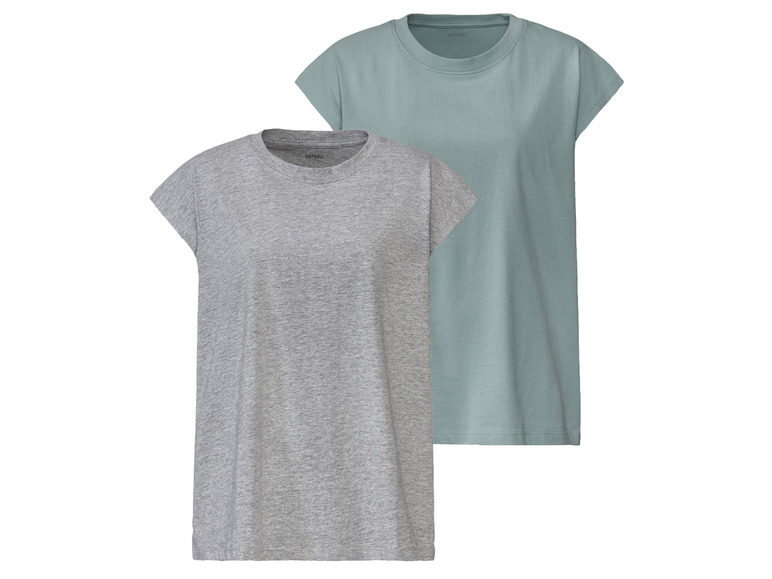 Gehe zu Vollbildansicht: esmara® Damen T-Shirts, 2 Stück, mit überschnittenen Schultern - Bild 9