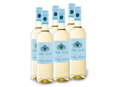 6 x 0,75-l-Flasche Weingut CARL JUNG Riesling, alkoholfreier Weißwein