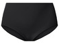 Schwarze High-Waist-Unterwäsche.