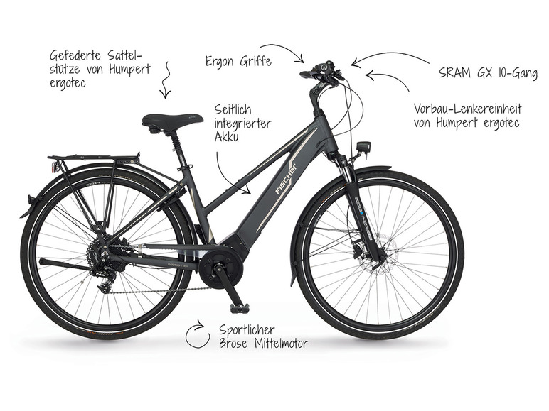Gehe zu Vollbildansicht: FISCHER VIATOR 5.0i Damen/Herren 504 Trekking E-Bike Modell 2022 - Bild 43