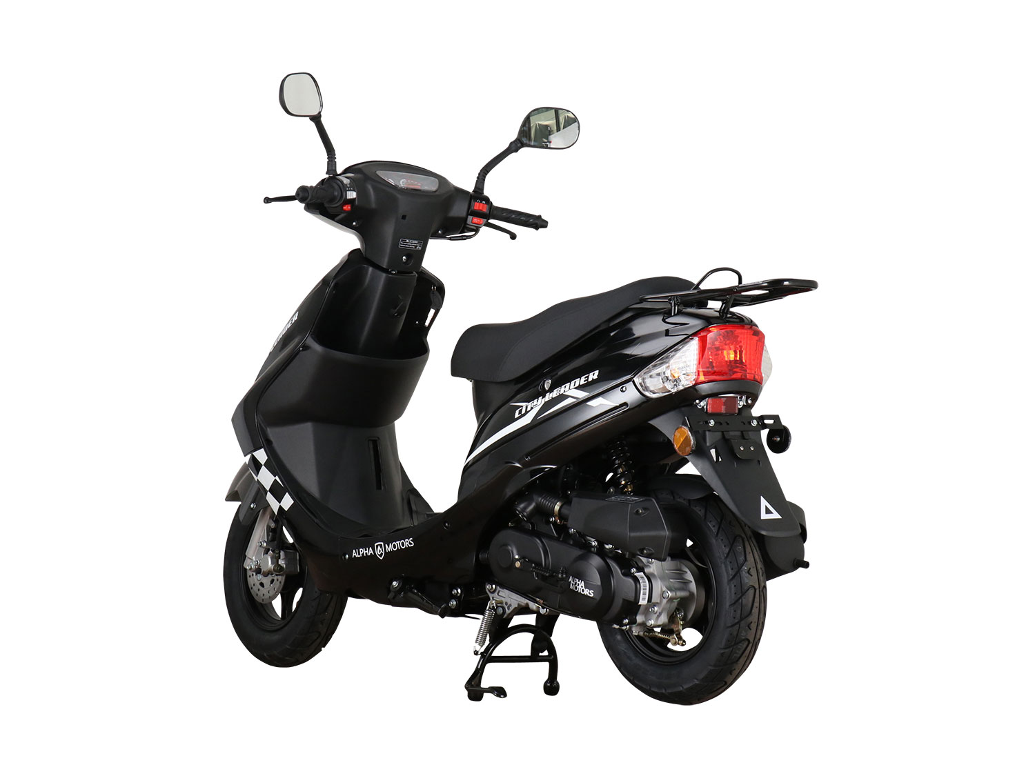 Thumbnail - Alpha Motors Mofaroller CityLeader 50 ccm (45 km/h EURO 5, Schwarz)