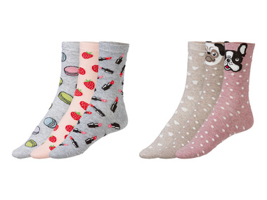 esmara® Damen Socken mit Bio-Baumwolle, 3 Paar