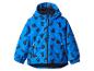 Blaue Kinderjacke mit schwarzem Dinosaurier-Print