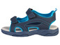 Blaue Sandalen mit blauen Riemen