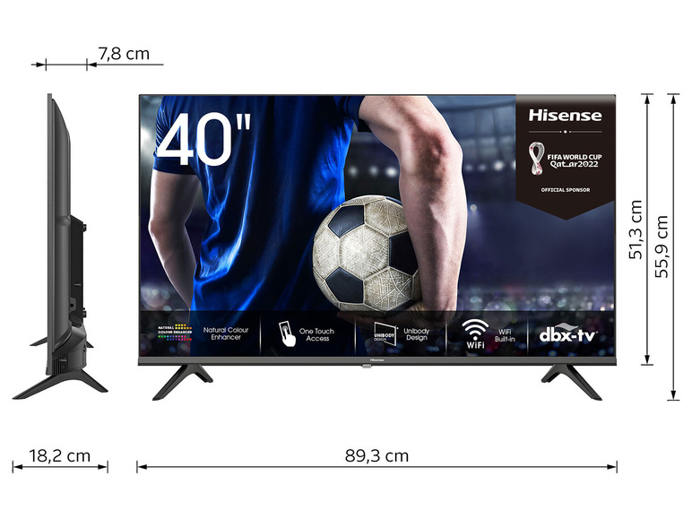 Gehe zu Vollbildansicht: Hisense Fernseher HD/FHD SmartTV A5600F - Bild 2