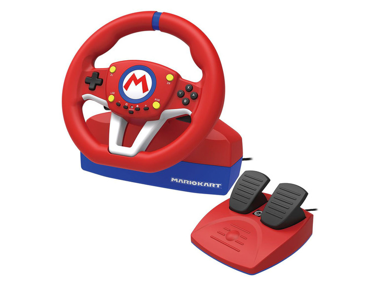 Gehe zu Vollbildansicht: HORI Mario Kart Racing Wheel Lenkrad Pro MINI für Nintendo Switch - Bild 1