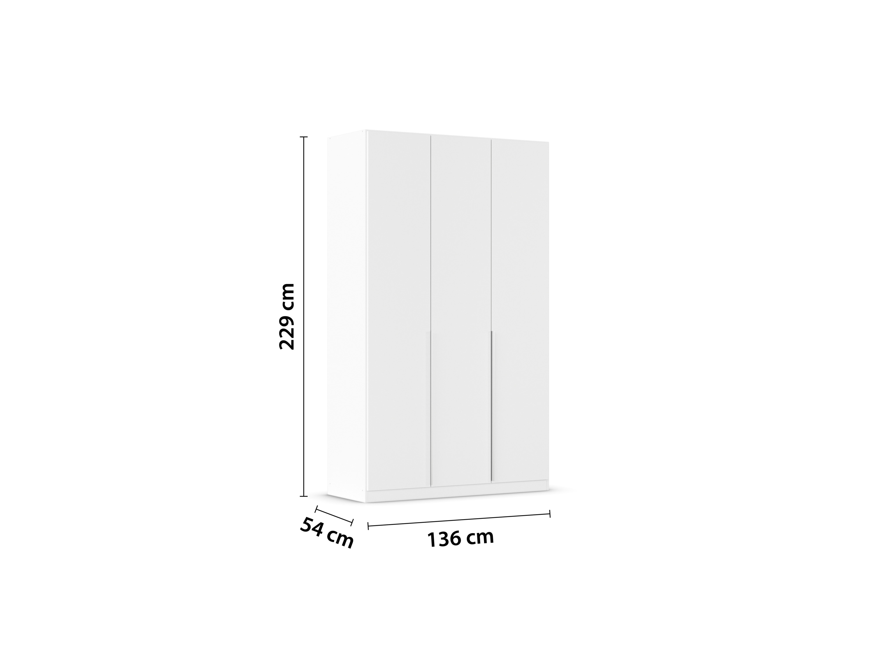 Thumbnail - rauch ORANGE Drehtürenschrank Alabama (Basic, Alpinweiß, Breite 136cm, Höhe 229cm)