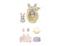 Osterspielset mit Hasenfigur, Eierhaus und Zubehör.