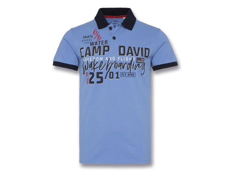 Gehe zu Vollbildansicht: Camp David Herren Poloshirt aus reiner Pikee Baumwoll-Qualität - Bild 11