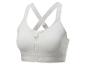 Hellgrauer Crivit Sport-BH mit Reißverschluss.