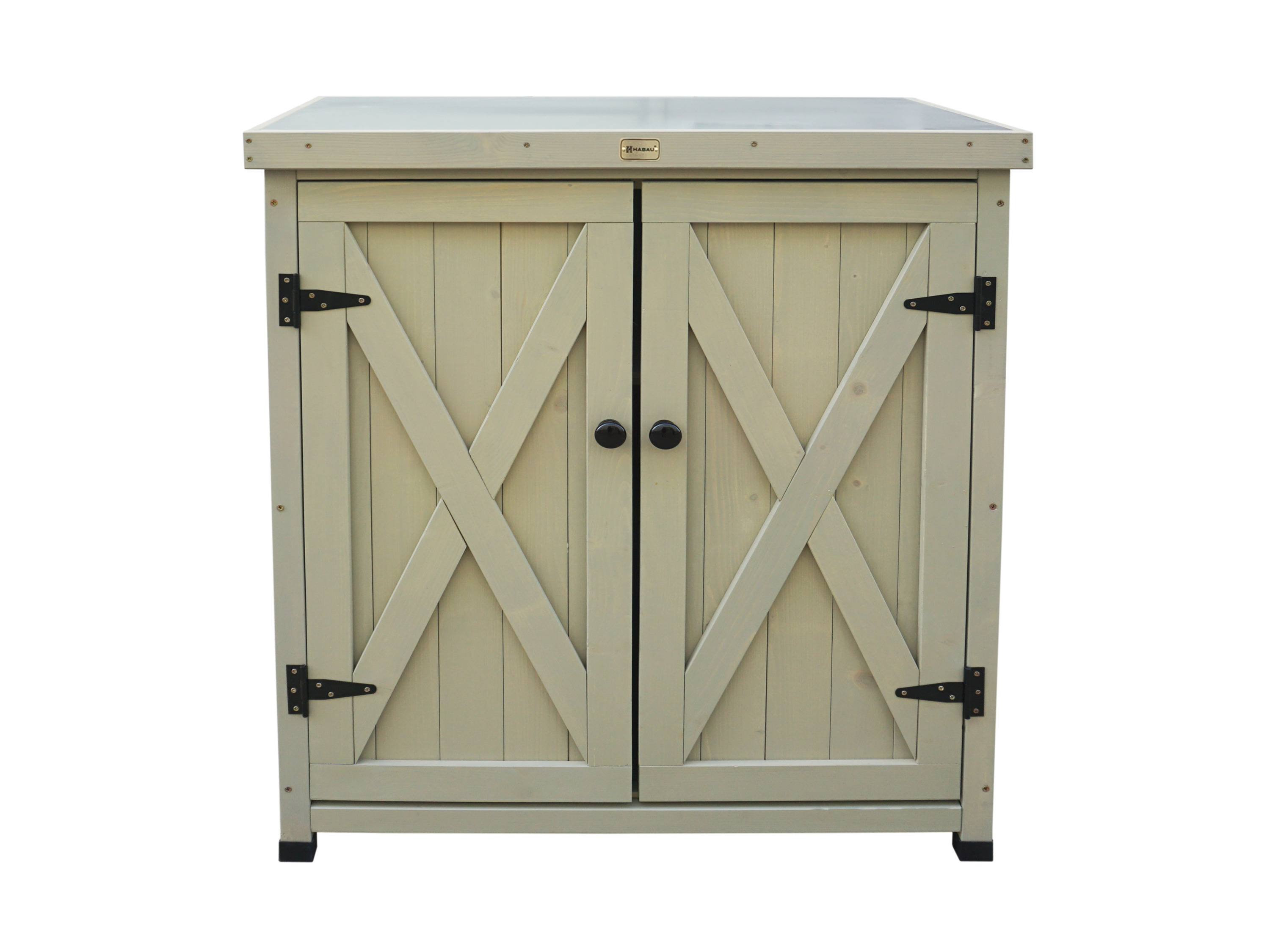 Thumbnail - HABAU Gartenschrank »Laura«, 80 x 45 x 92 cm, grau