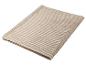 Beige gerippte Fleecedecke