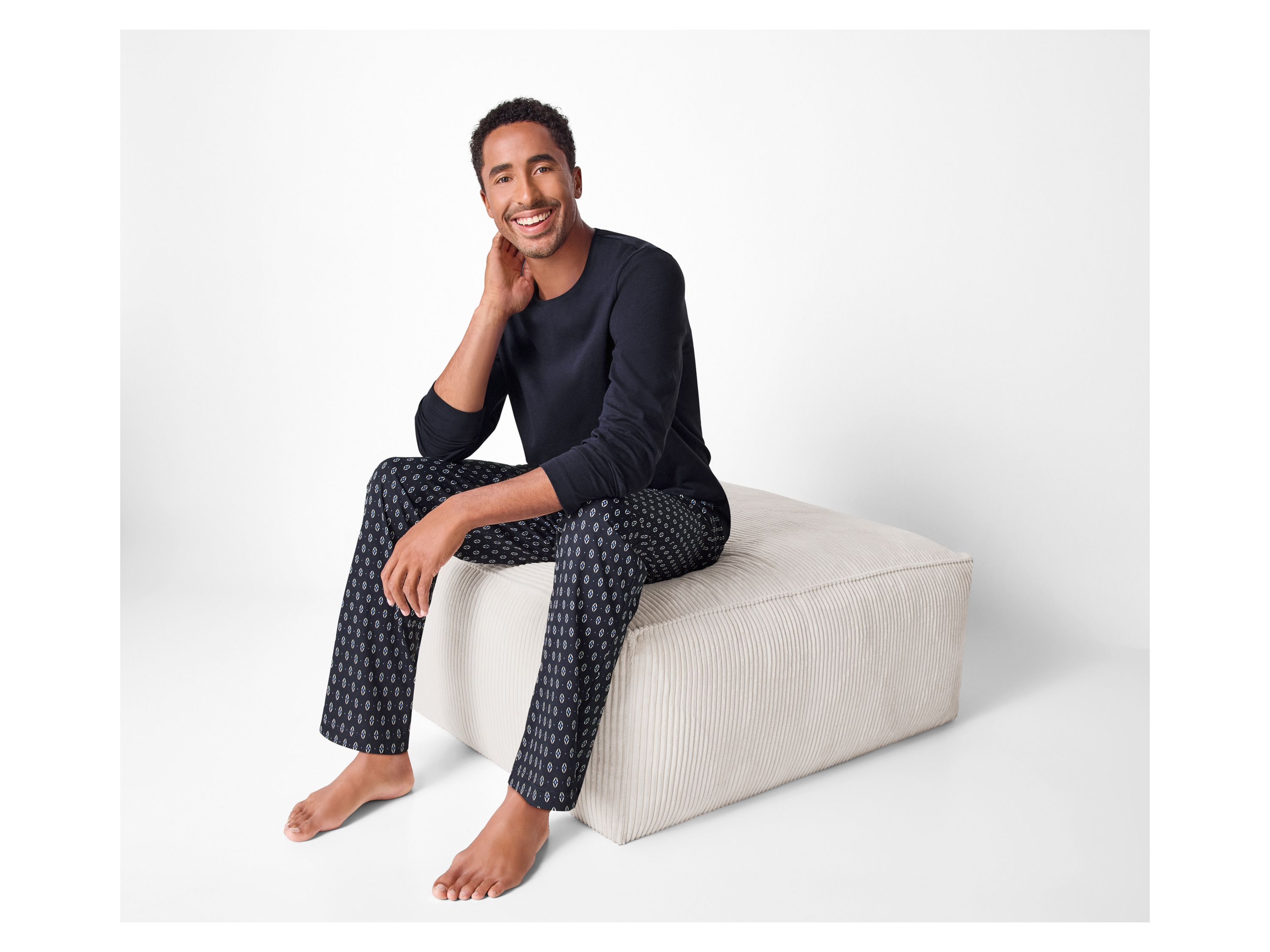 Thumbnail - esmara Men Herren Pyjama lang (Navy, M (48/50))