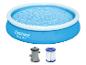 Bestway Fast Set Pool, Filter und Filterpatrone.