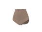 Beiger High-Waist-Slip mit gerippter Textur.